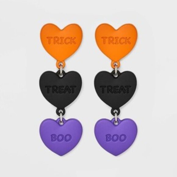 3-Piece Bundle of Halloween-Themed Accessories Earrings Hair Jaw Clips Nails NWT - Picture 6 of 11